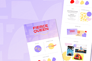 Fierce Queen Canva logo & brand kit, a Branding & Logo Template by Kurly Creative (Thumbnail 10 of 13)