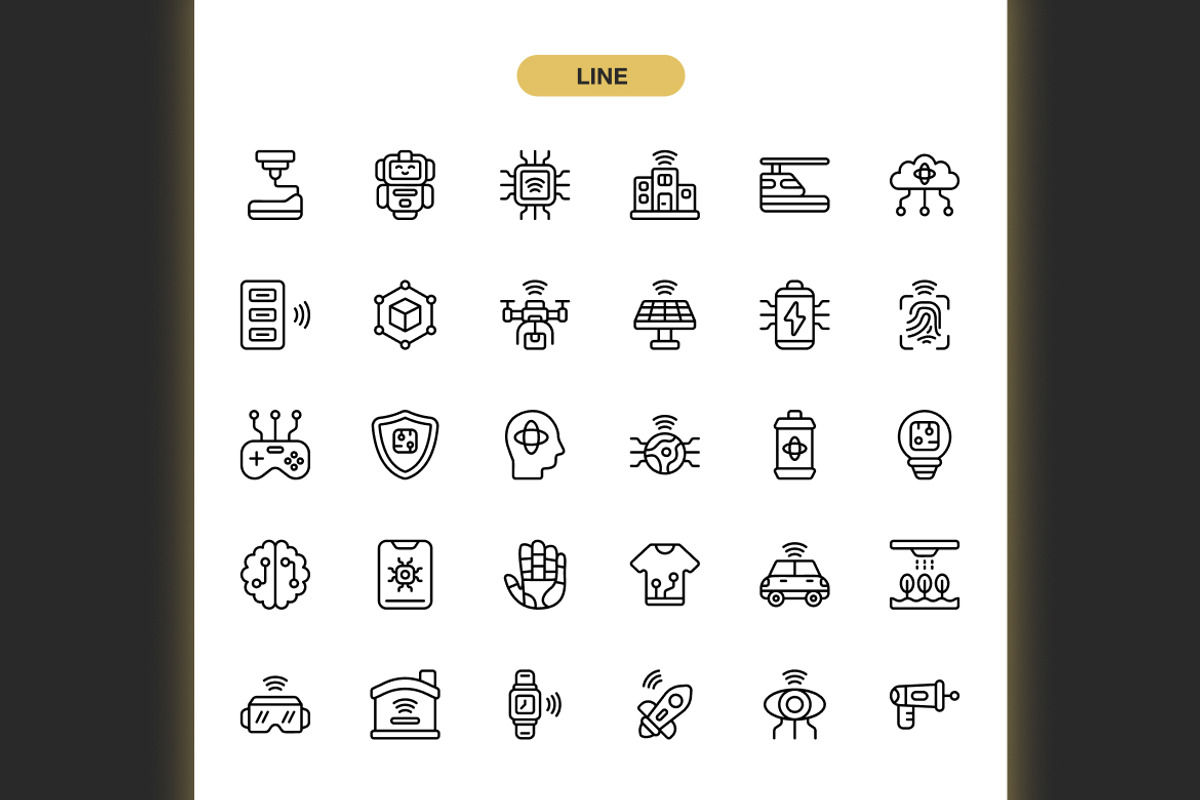 Quantum Technology Icons, an Icon by Spacepixel Creative (Photo 2 of 3)