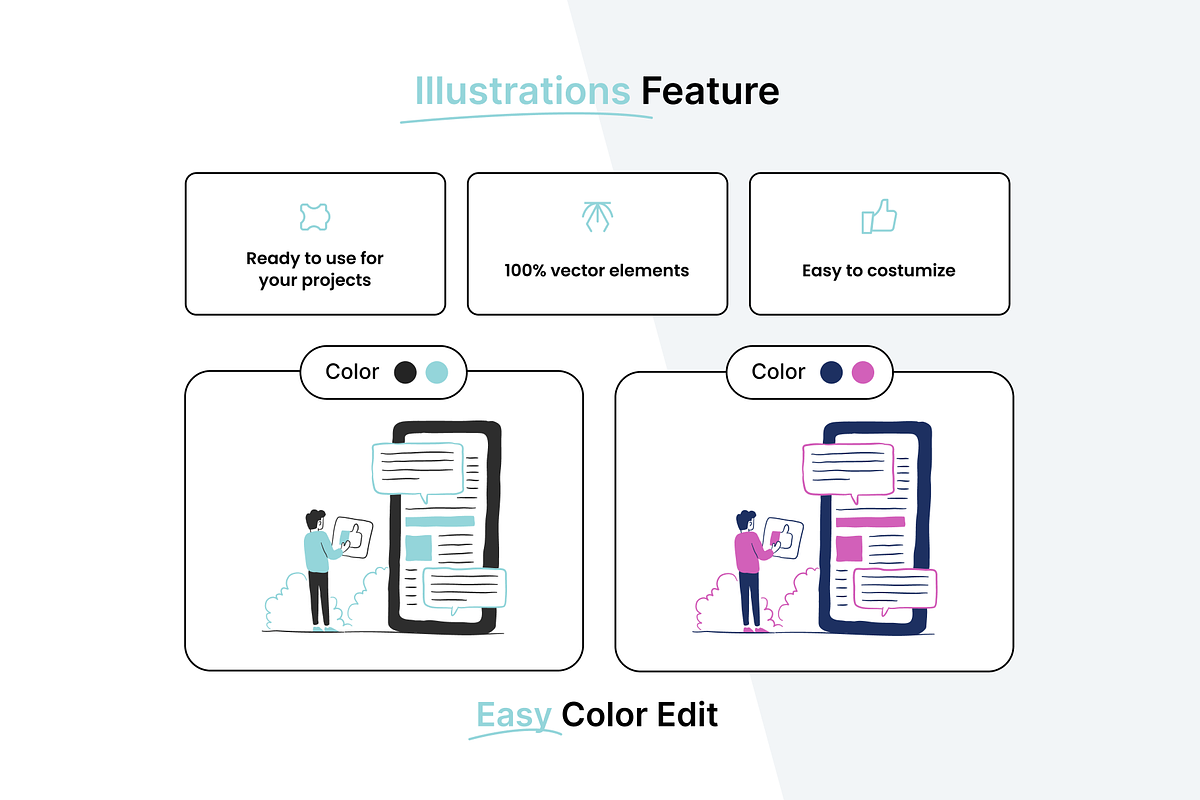 Digital Marketing Illustration Pack, a Person Illustration by Twfoo Studio (Photo 2 of 6)