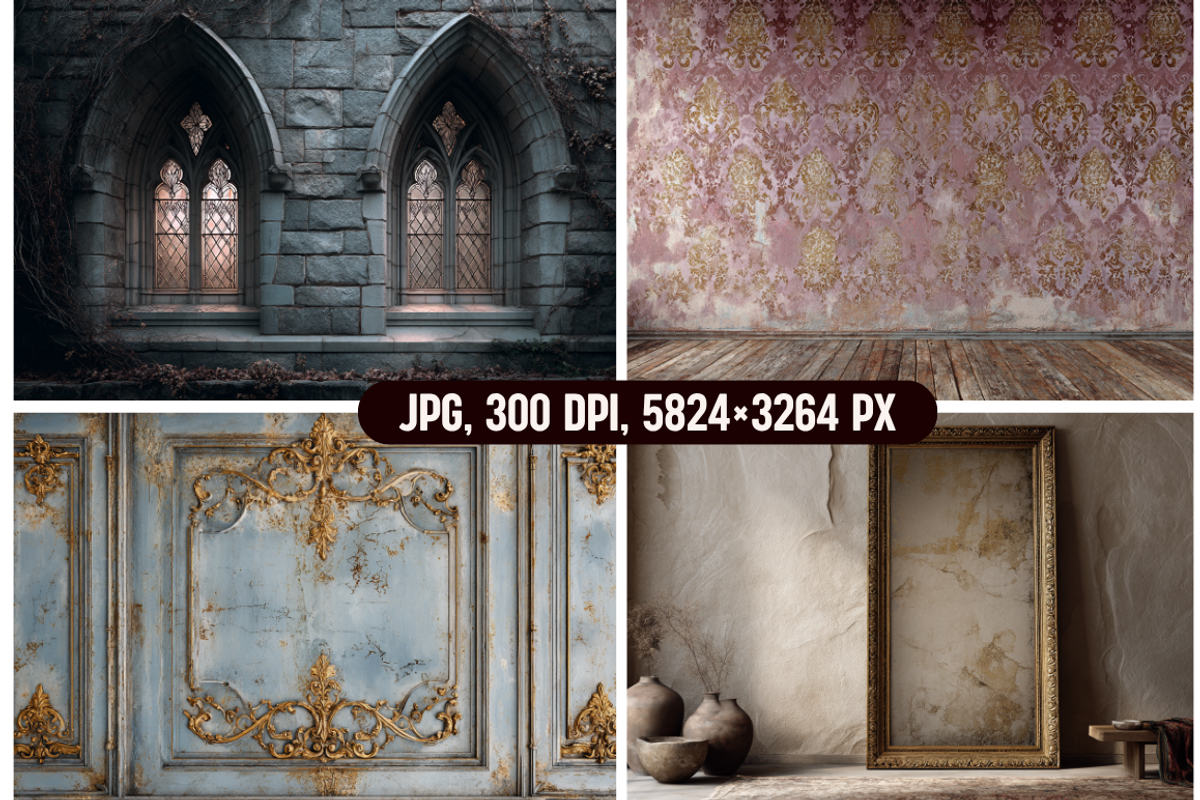 Classic and Baroque Photo Backdrops, an Object Graphic by PrintHaven Designs (Photo 8 of 11)