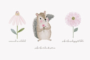 woodland animal clipart set, a Decorative Illustration by Patishop Art (Thumbnail 3 of 7)