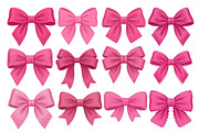 Pink Textured Bows Mega Bundle, a Decorative Illustration by Stellalunarts (Thumbnail 5 of 7)