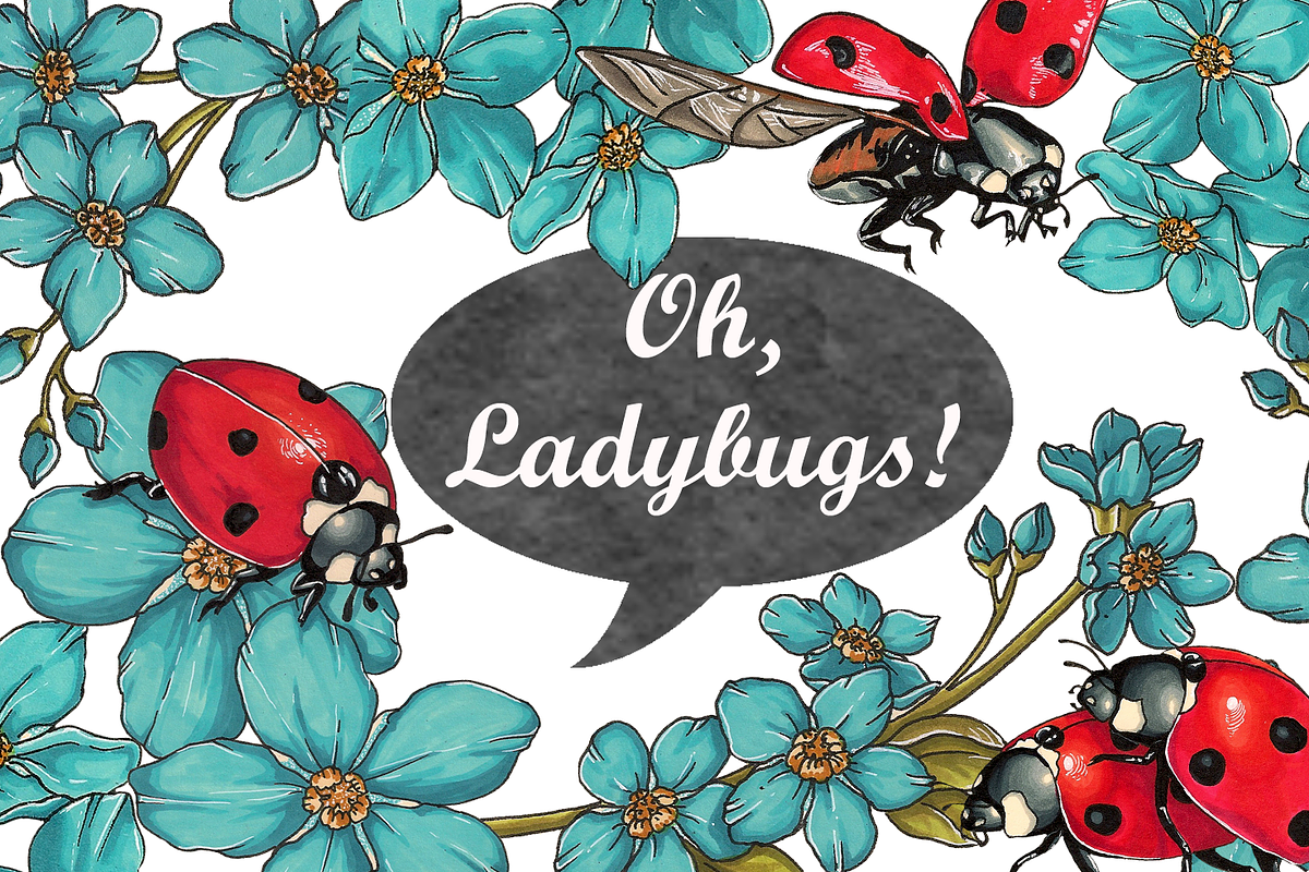 Oh, Ladybugs!...(marker collection), a Pattern Graphic by 4erta (Photo 1 of 5)