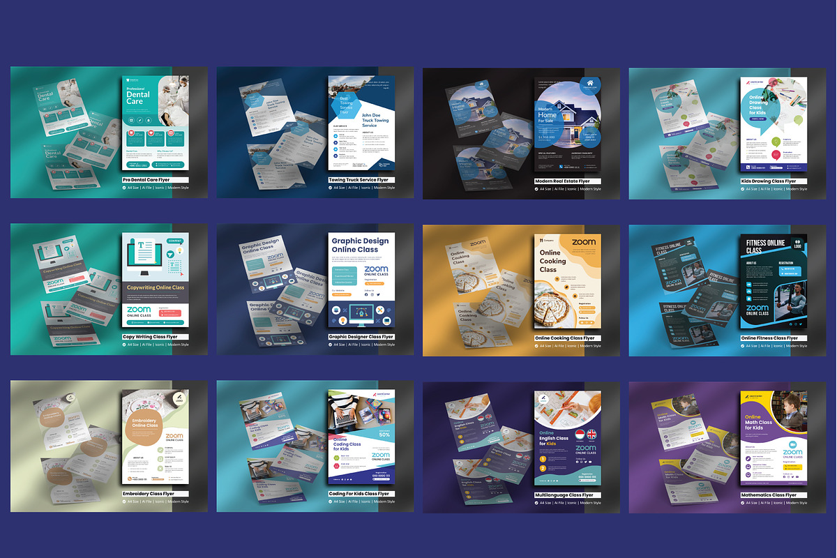 Bundle 174 Flyers Template Design, a Flyer Template by rivatxfz (Photo 15 of 16)