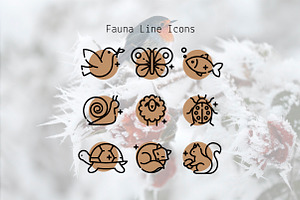 Fauna Line Icons, an Outline Icon by Lyolya Profitrolya