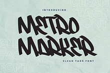 Metro Marker – Clean Tags Font