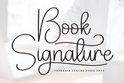 Book Signature | Script Font, a Handwritten Font by Scratchones (Thumbnail 1 of 9)