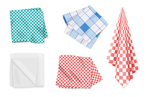 Gingham tablecloths and kitchen, a Texture Illustration by Lemberg Vector