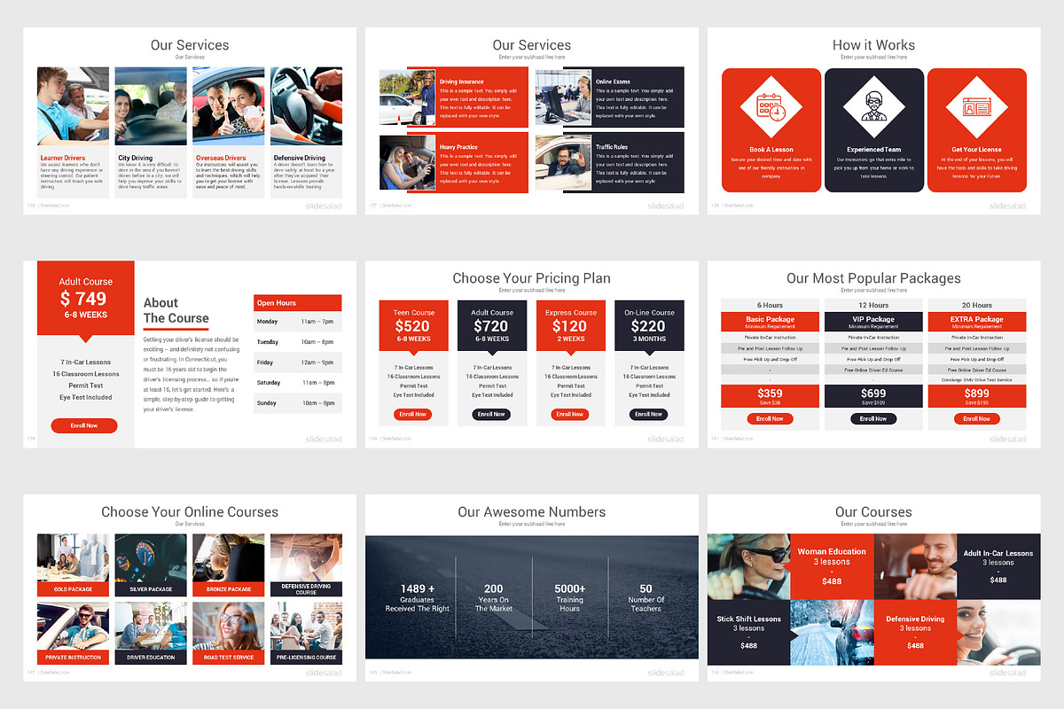 Top Automobile PowerPoint Templates, a Presentation Template by SlideSalad (Photo 21 of 33)