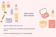 Skincare and Beauty Routine, a Healthcare Illustration by Bielousova Art (Thumbnail 5 of 8)