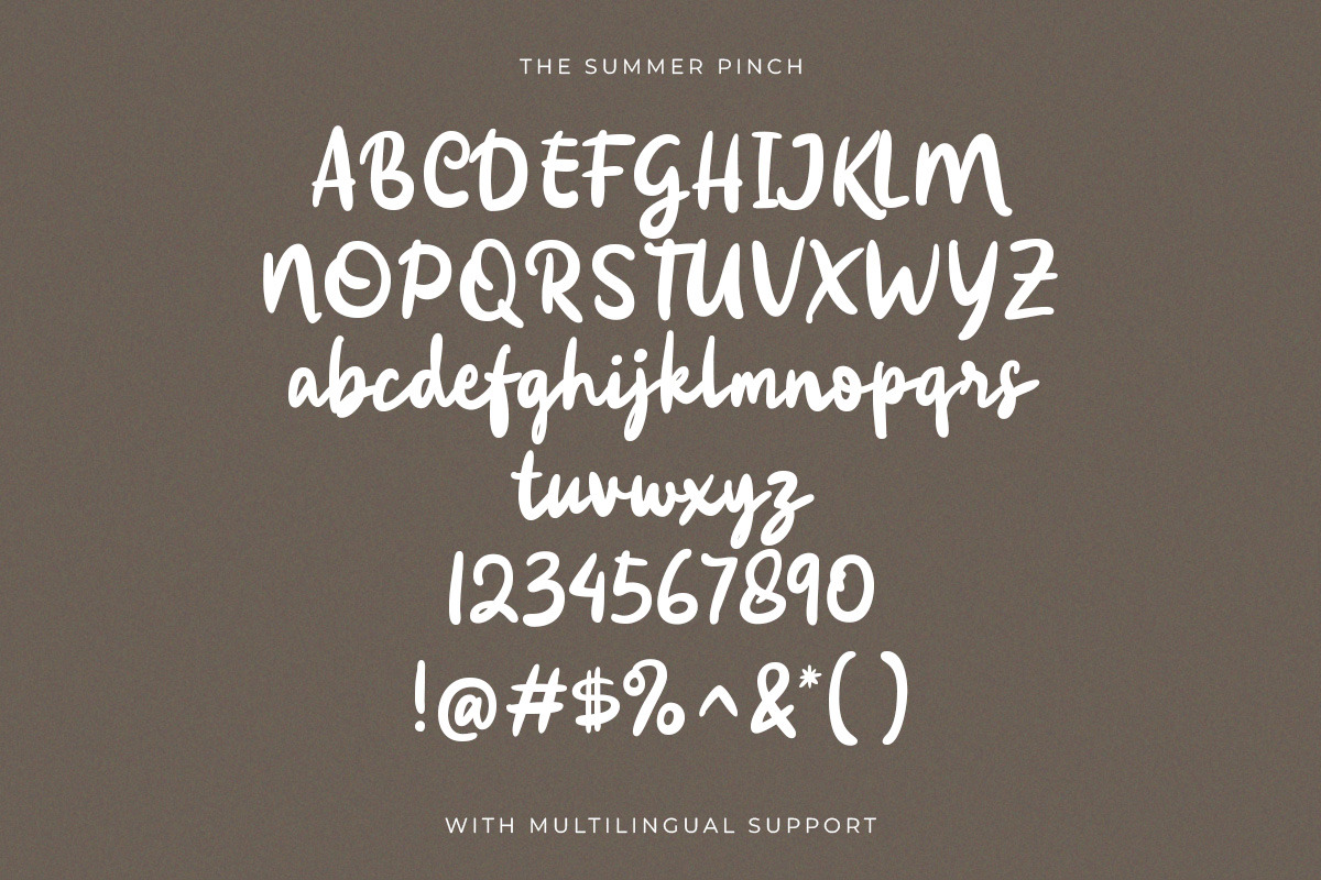 The Summer Pinch Handwritten, a Handwritten Font by Letterhend Studio (Photo 4 of 8)