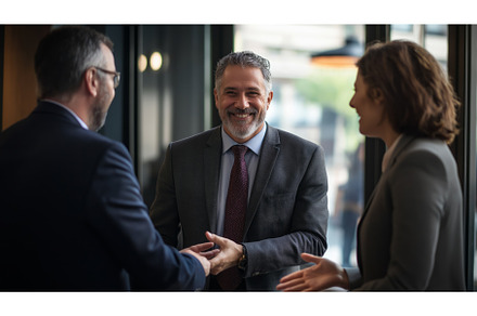 Businesspeople Collaborating in