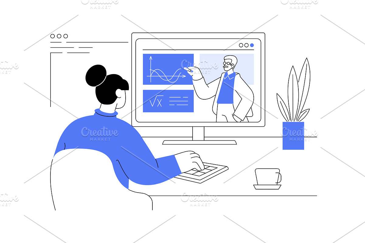 School program tutor isolated, an Education Illustration by Visual Generation
