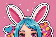 Bunny Girl Power Pack, an Illustration by ETARA by Mea Hau (Thumbnail 9 of 11)