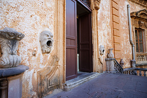 Entrance Villa Palagonia, the 18th-century 'Villa of Monsters' in Bagheria, Sic, an Architecture Photo by Bepslabor