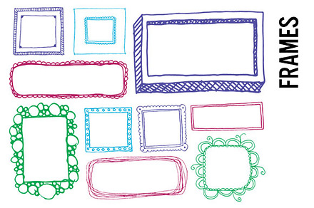 Doodle Frames Clip Art