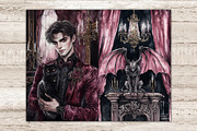 Haunted Mansion Junk Journal Pages, a Person Illustration by GlamArtZhanna (Thumbnail 9 of 10)