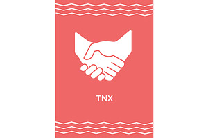 Thanks for friendship greeting card, a Flyer Template by IMG Visuals