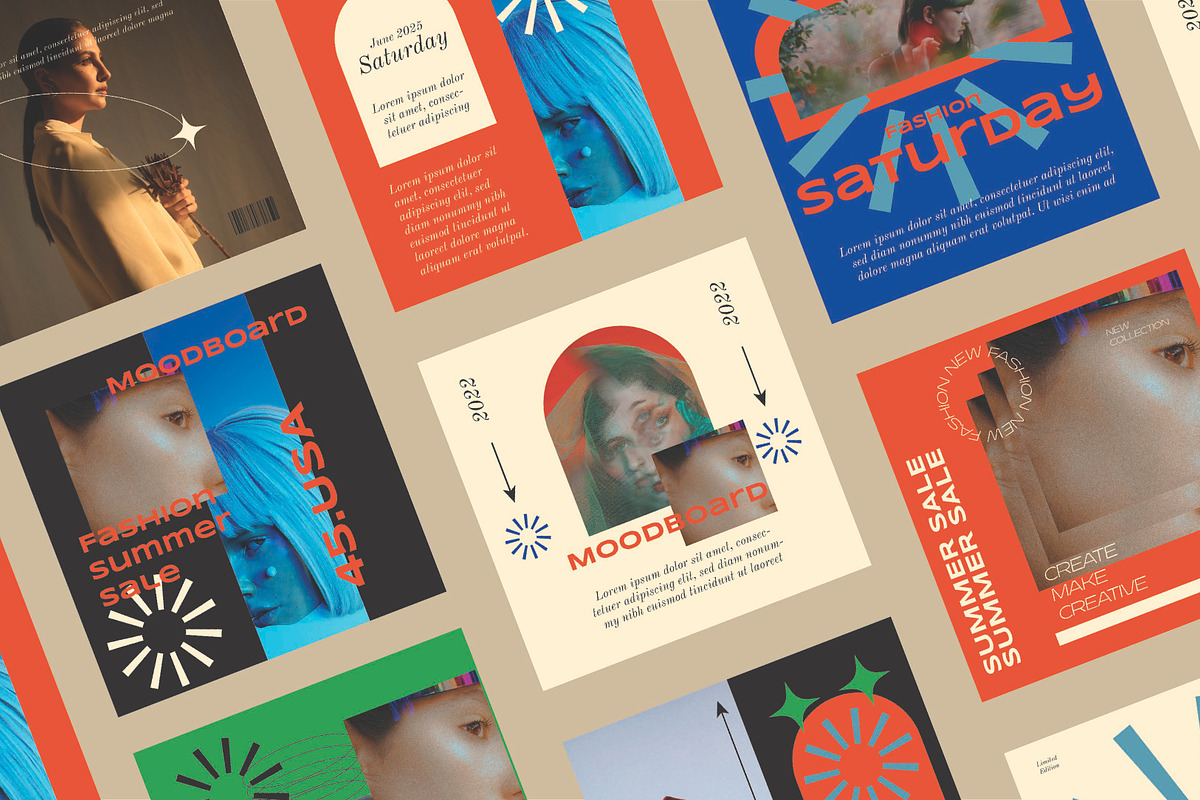 Summer Sale-Instagram template, a Social Media Template by Portion.Labs (Photo 3 of 6)