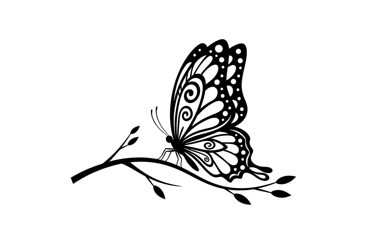 Butterfly Branch SVG Bundle, an Illustration by Creativeshirt (Photo 10 of 31)