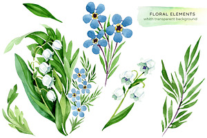 Lily Of The Valley And Forget-me-not