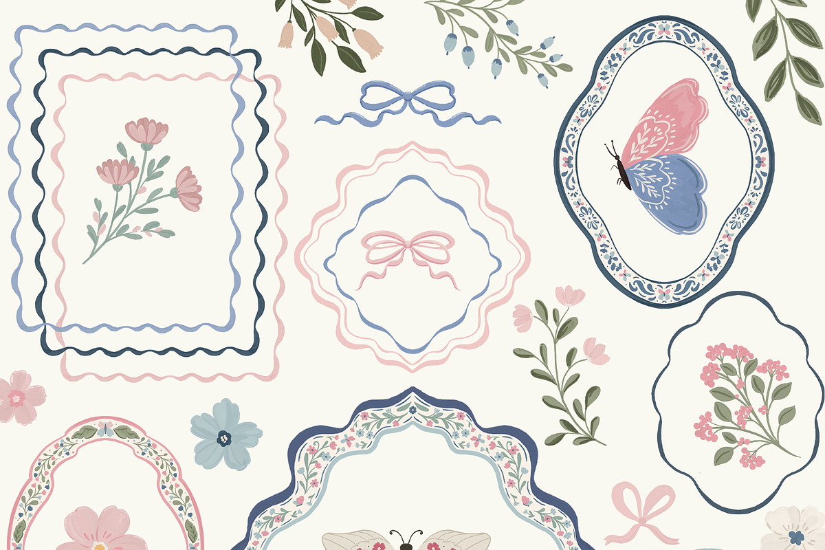 Cottagecore pattern background, a Pattern Graphic by Cozy pattern shop (Photo 8 of 10)