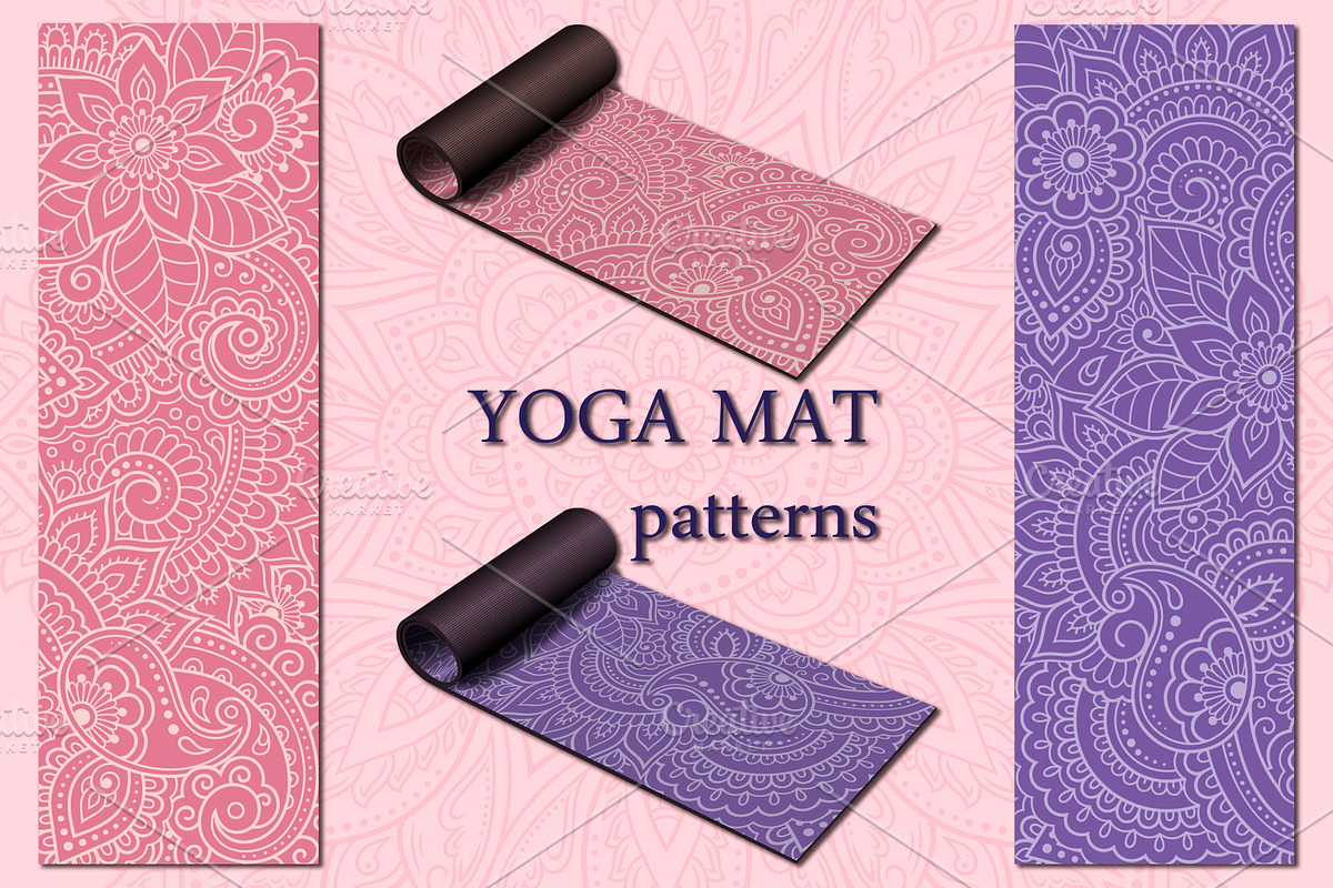 Patterns for yoga mats II, a Pattern Graphic by Katika Shop (Photo 5 of 8)