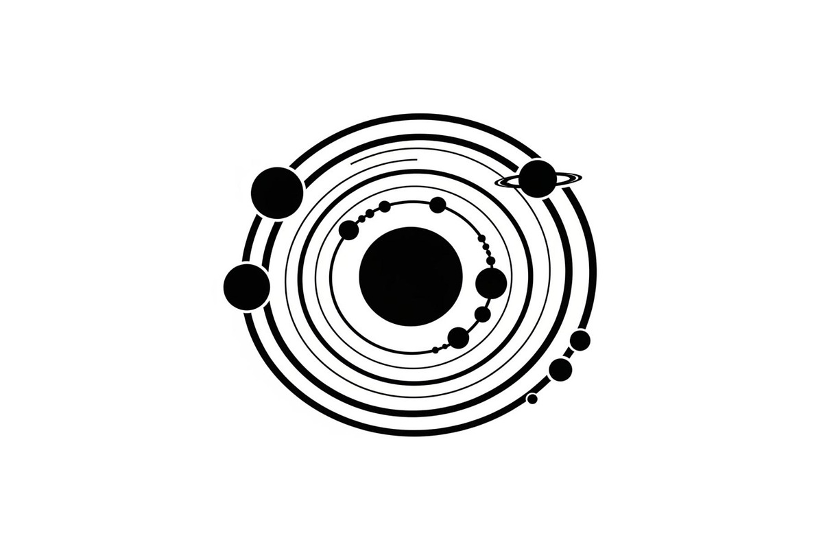 Solar System Silhouette Clipart, a Graphic by balal (Photo 10 of 13)