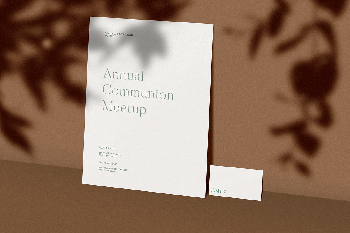 Astria Stationery Mock-Up Kit, a Print Template by Eugene Tantsurin (Photo 7 of 10)