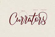 Currators Script, a Script Font by akrtype (Thumbnail 3 of 7)