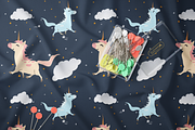 Legendary Unicorn Seamless Patterns, a Pattern Graphic by Dz Akali (Thumbnail 7 of 7)