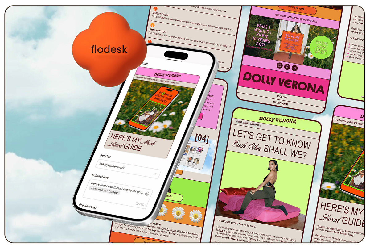 Flodesk Lead Gen 5x Email Templates, an Email Template by PEARLER (Photo 1 of 9)