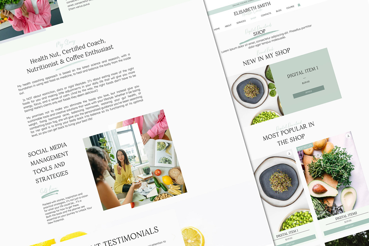 Wix Nutritionist Website Template, a Wix Template by Presentibox (Photo 10 of 10)
