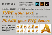 Golden Brush SVG Cyrillic Font, a Script Font by IraDvilyuk (Thumbnail 13 of 14)