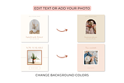 Boho Instagram Post Template Canva, a Social Media Template by Hellohastore (Thumbnail 3 of 8)