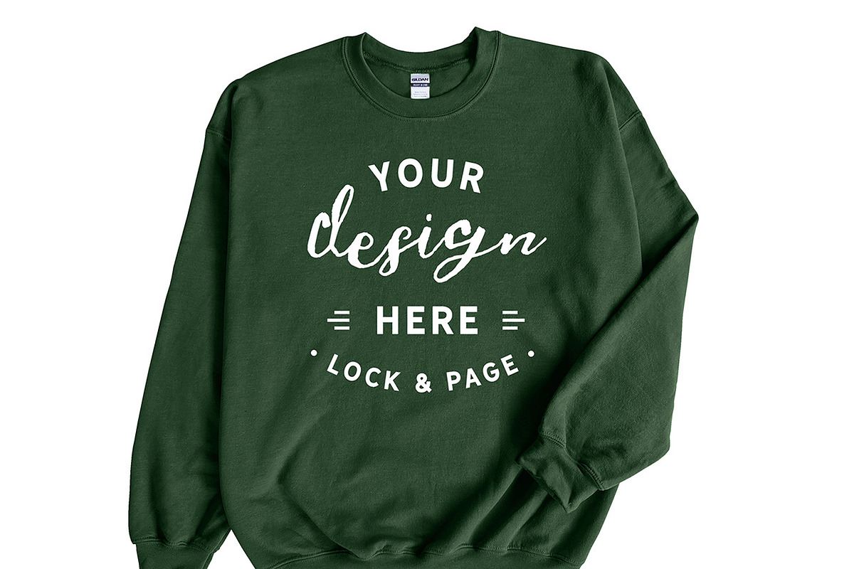Gildan 18000 Sweatshirt Mega Bundle, a Hoody Mockup by lock and page (Photo 4 of 7)