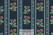 olk berry stripe seamless pattern, a Pattern Graphic by Pink Studio Art (Thumbnail 1 of 4)