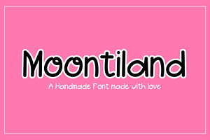 Moontiland - Fun Sans Serif Font