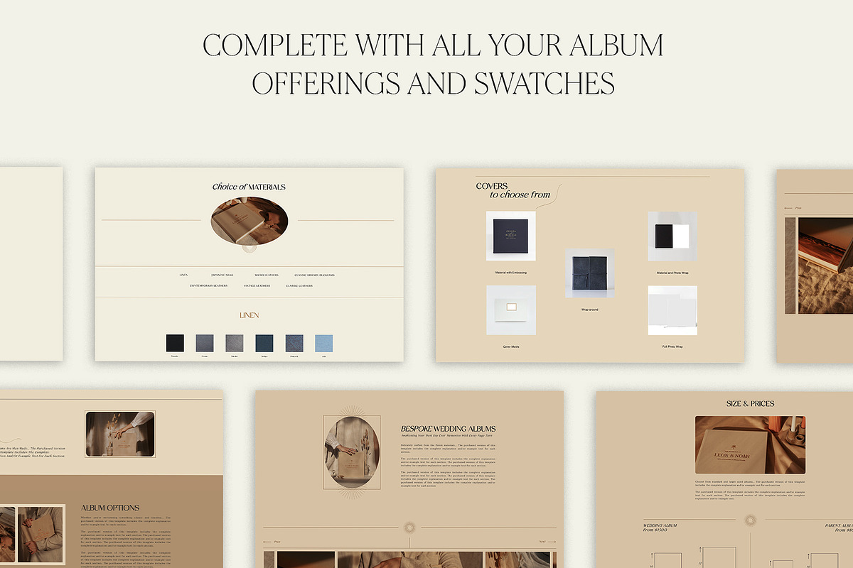 Elegant | Album Guide Webpage, a Marketing Template by Studio Leelou (Photo 4 of 9)
