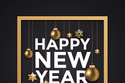 Holiday New Year card, a Decorative Illustration by Creative Graphics (Thumbnail 4 of 4)
