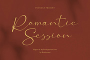 Romantic Session – Elegant Signature, a Handwritten Font by BrandSemut (Thumbnail 1 of 11)