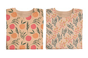 Peaches and leaves seamless pattern, a Pattern Graphic by hanifa_design (Thumbnail 5 of 5)