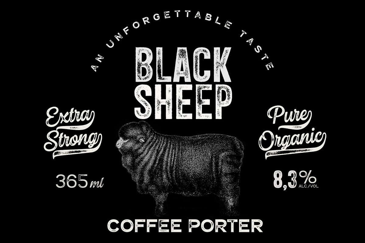 Double Porter 12 FONTS + EXTRAS preview 3