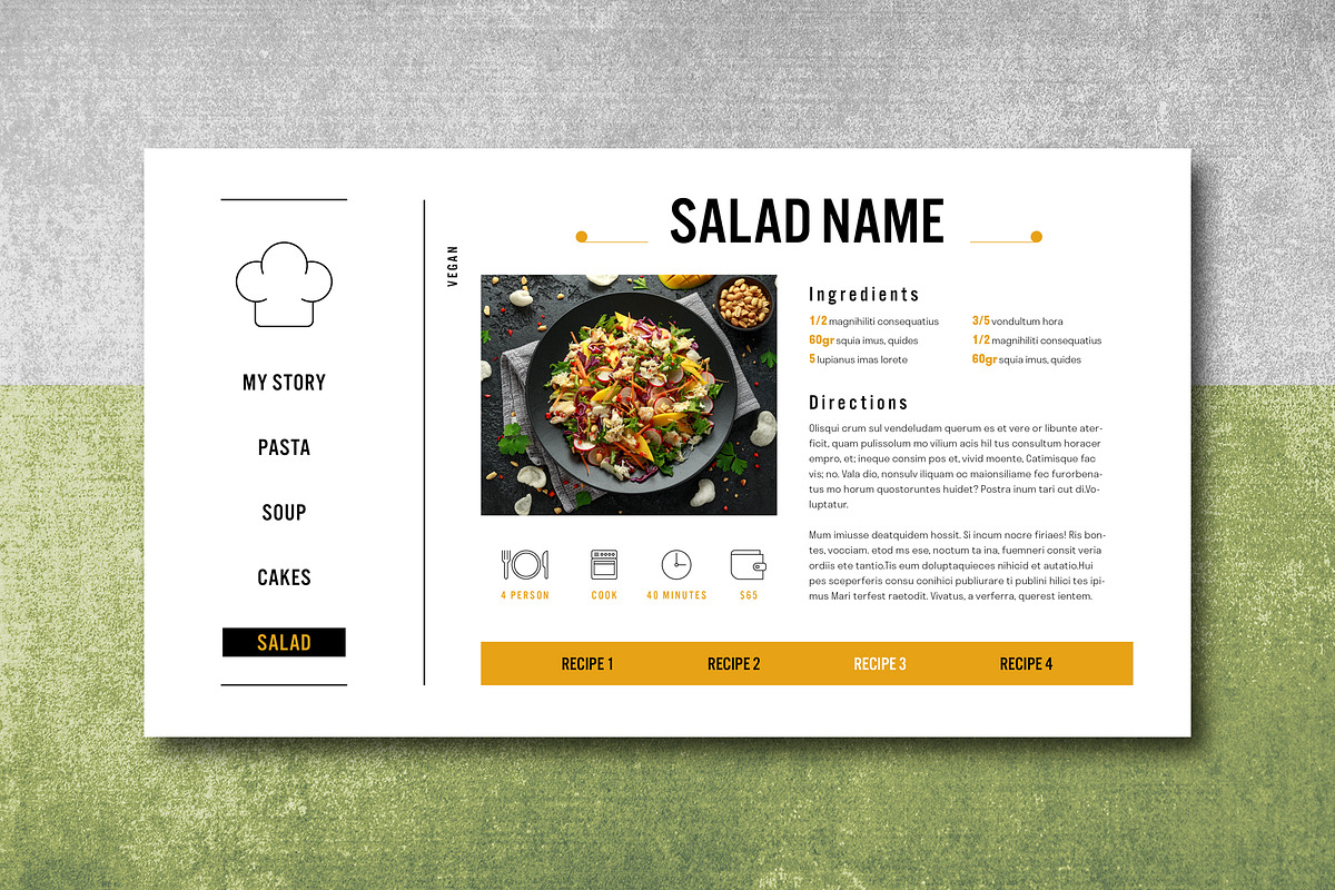 Interactive PDF Cookbook, a Templates & Theme by Grkic Creative (Photo 21 of 22)