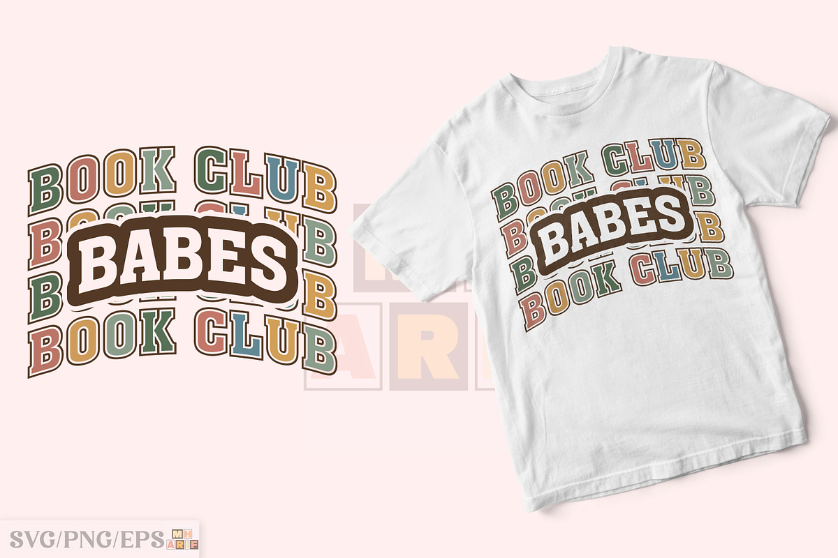 Book Club Babes PNG Bookish SVG, a Graphic by mh_arif (Photo 2 of 3)