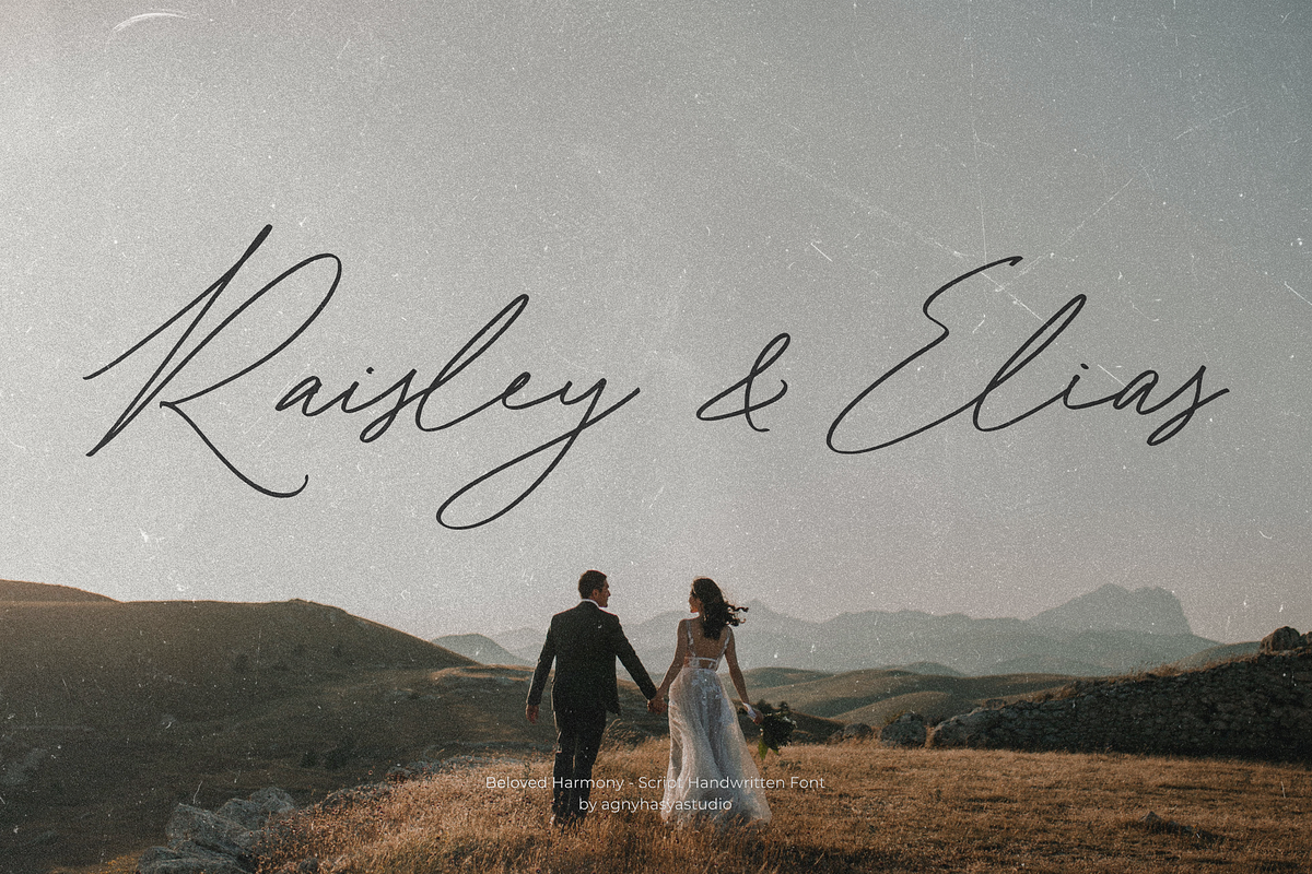 Beloved Harmony - Elegant Script Fon, a Handwritten Font by agnyhasyastudio (Photo 13 of 14)
