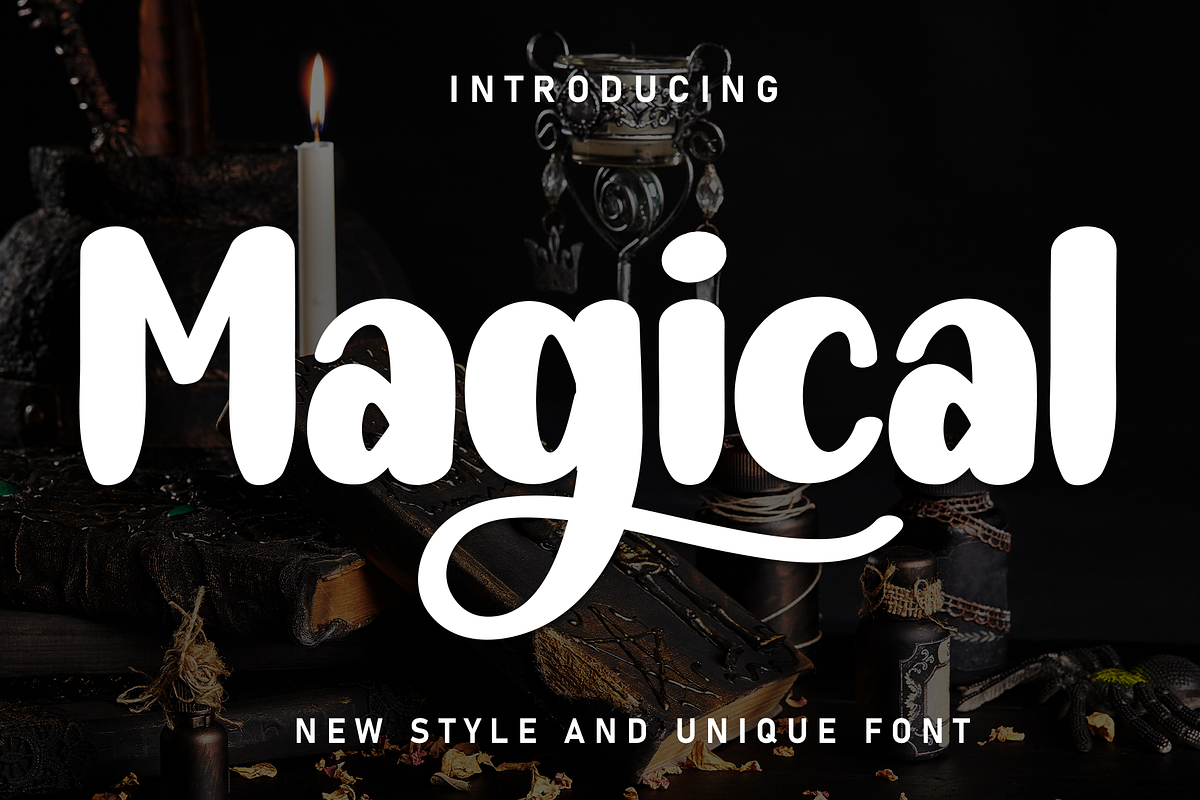 Magical | Script Font, a Script Font by Scratchones (Photo 1 of 9)