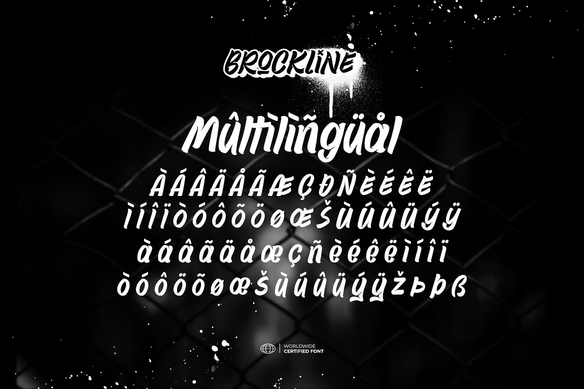 Brockline - Stylish Graffiti Brush, a Handwritten Font by ikiiko (Photo 7 of 7)