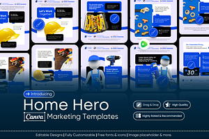 Home Hero – Canva Marketing Template