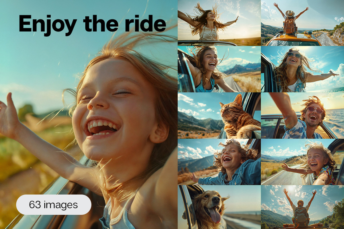 Enjoy the ride - 63 images, a Person Photo by Handmadefont (Photo 1 of 14)